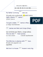 Possessive Adjectives EJERXIXE PRAC