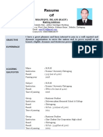 RAZU Resume for HR Position
