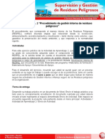 Practico2 - Supervision - PDF Trabajo Práctico No. 2 "Procedimiento de Gestión Interna de Residuos 1