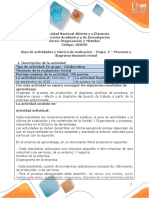 Guía de Actividades y Rúbrica de Evaluación - Unidad 1 - Etapa 2 - Procesos y Diagrama Situación Inicial