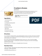 Cranberry Scones Recipe 