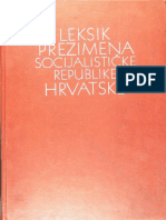 Лексик презимена СР Хрватске PDF