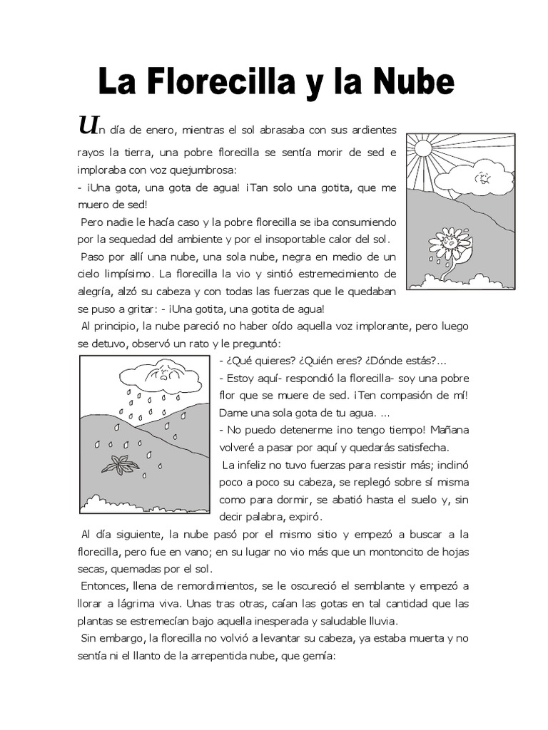 La Florecilla y La Nube | PDF