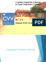 Reunión Last Planner Nº11 29.02.16