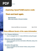 Exploring Openfoam Source Code: There and Back Again