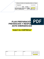 PLA-SST-001 Plan de Preparación, Prevención y Respuesta Ante Emergencias