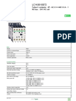 TeSys K contactor data sheet for 3P AC-3 6A 24V coil