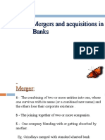 Mergers and Acquisitions in Banks