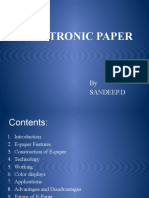 Electronic Paper: by Sandeep.D