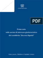 Confindustria Nota Decreto Dignità