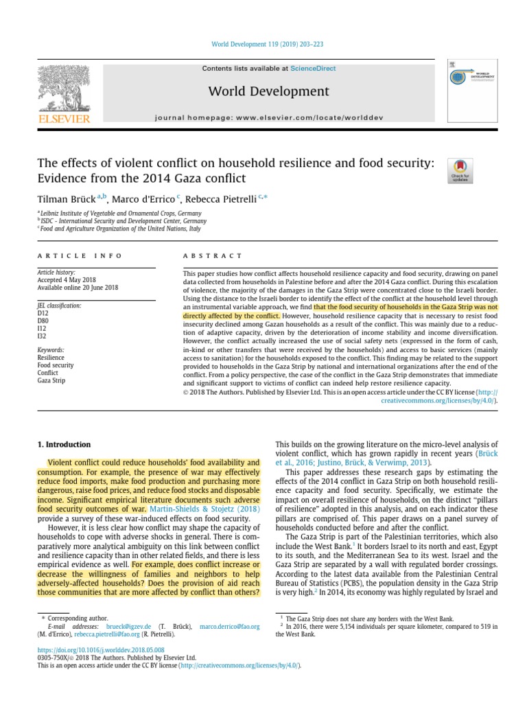 Gaza Conflict's Impact on Resilience | PDF | Popular Front For The ...