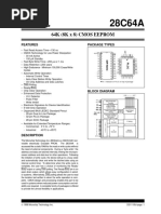 64K (8K X 8) Cmos Eeprom: Features Package Types