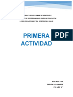 Primera Actividad (Quimica)