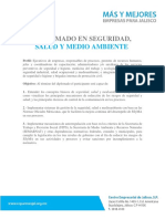 Diplomado Seguridad, Salud y Medio Ambiente Coparmex