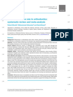 Miniscrews Failure Rate in Orthodontics - Systematic Review and Meta-Analysis