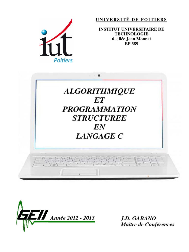 Algorithmes et Programmation en C | PDF | Langage de programmation ...