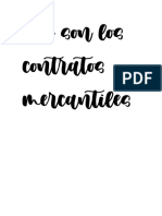 Que Son Los Contratos Mercantiles PDF