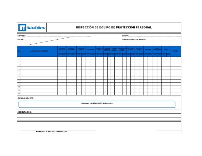Check List Epp | PDF