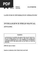 Land Force Information Operations Intelligence Field Manual