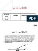 How To Set POE?: Equipment Model Firmware Course Version Date