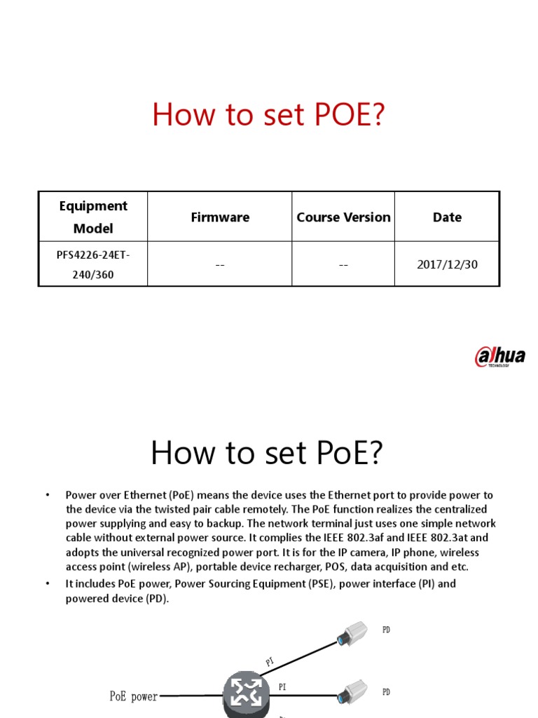 Step-by-Step PoE Setup Guide | PDF
