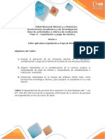 Anexo 1 - Taller Aplicativo - Paso 3 - Liquidación y Pago de Nómina