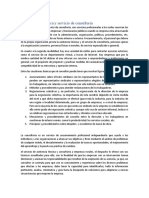 Asistencia de Técnica y Servicio de Consultoría