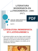 Literatura Modernista en Latinoamerica (1880-1917)