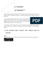 Wireless Data Transfer: Basic Usage of Flashair™