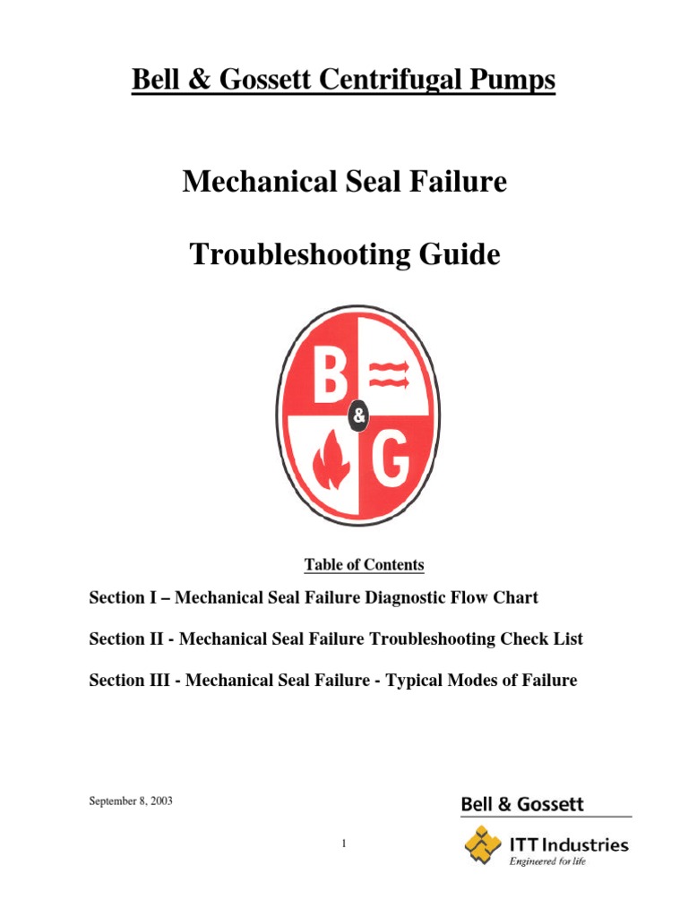 Mechanical Seal Failure Troubleshooting Guide Bell & Gossett