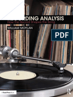 Recording Analysis How The Record Shapes The Song PDF