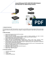 Anbiux Ahdn DVR 4channel 8channel CCTV Ahd DVR Ahd-N Hybrid Dvr1080p NVR User Guide