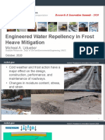 Engineered Water Repellency in Frost Heave Mitigation: Micheal A. Uduebor