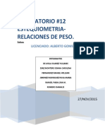 Estequiometria - Relaciones de Peso