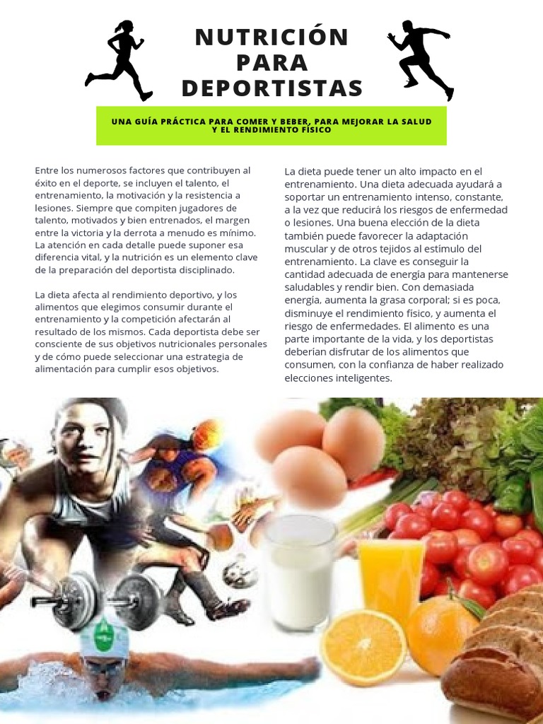 Nutrición Esencial para Deportistas | PDF | Dieta | Alimentos