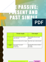 The Passive: Present and Past Simple