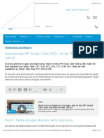 Impresoras HP Smart Tank 500 - Error "E3" (Atasco Del Carro) - Soporte Al Cliente de HP®