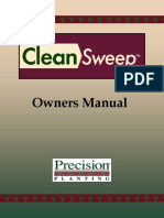 Owners Manual for Precision Planting CleanSweep Row Unit System