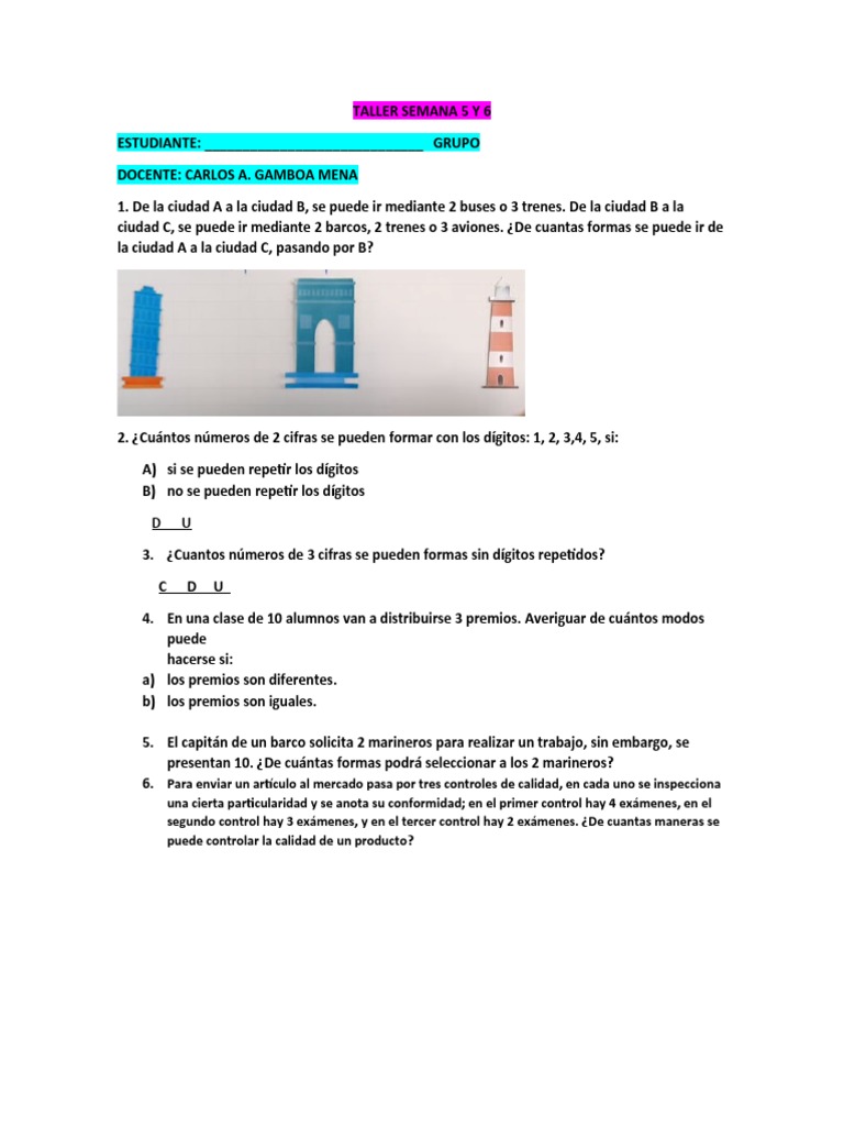 Taller | PDF | Métodos y materiales de enseñanza
