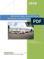 Informe Final Auditoria Cartera y Glosas