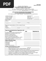 PEZA Accreditation Application Form