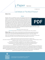 SSRN Electronic Journal Volume Issue 2015 (Doi 10.2139 - ssrn.2679030) Cline, William R. - Further Statistical Debate On 'Too Much Finance'