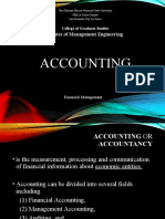 Accounting: Master of Management Engineering
