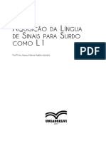 Aquisição Da Língua de Sinais para Surdo Como L1 PDF
