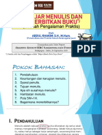 Belajar Menulis & Menerbitkan Buku