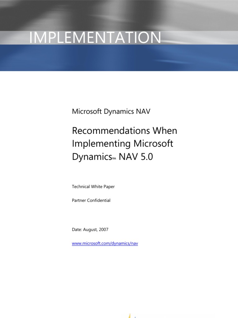 Implementation: Recommendations When Implementing Microsoft Dynamics ...