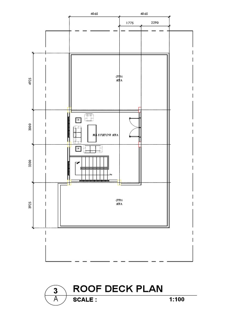 2 Storey House Roof Deck Plan | PDF