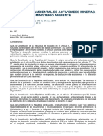 Reglamento Ambiental Actividades Mineras MAE PDF