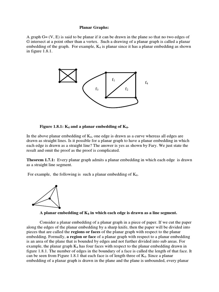Planar | PDF | Vertex (Graph Theory) | Graph Theory