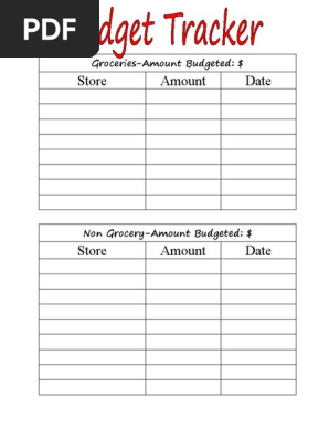 Budget Tracker